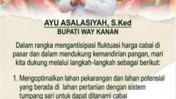 Kejar Swasembada Cabai, Bupati Way Kanan Ajak Warga Tanam di Pekarangan