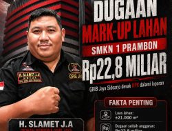 Pengadaan Lahan SMKN 1 Prambon Disorot, GRIB Jaya Kawal Laporan Dugaan Mark-Up ke KPK